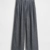 365 Pantaloni cu talie mare din amestec de in 365 Pantaloni cu talie mare din amestec de in