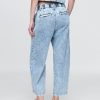 365 Pantaloni cu talie înaltă UltraSoft Denim plisați la gleznă