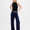 365 Pantaloni largi plisați cu talie joasă 365 Pantaloni largi plisați cu talie joasă