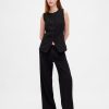 365 Pantaloni largi plisați cu talie joasă 365 Pantaloni largi plisați cu talie joasă