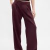 365 Pantaloni largi plisați cu talie joasă 365 Pantaloni largi plisați cu talie joasă