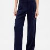 365 Pantaloni largi plisați cu talie joasă 365 Pantaloni largi plisați cu talie joasă