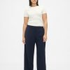 365 Pantaloni largi plisați cu talie joasă 365 Pantaloni largi plisați cu talie joasă