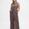 365 Pantaloni plisați din twill periat cu talie înaltă 365 Pantaloni plisați din twill periat cu talie înaltă