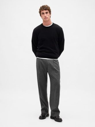 365 Pantaloni relaxați din amestec de lână