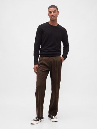 365 Pantaloni relaxați din amestec de lână