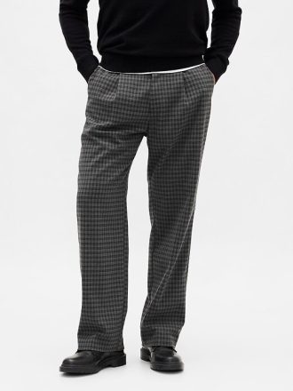 365 Pantaloni relaxați din amestec de lână