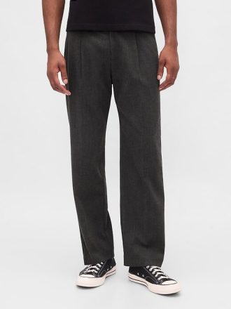 365 Pantaloni relaxați din amestec de lână