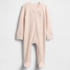 Baby Softspun Waffle Bear Buzunar într-o singură bucată