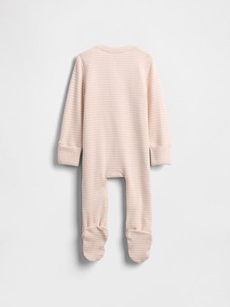 Baby Softspun Waffle Bear Buzunar într-o singură bucată
