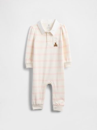 Baby VintageSoft Varsity Bear Logo într-o bucată