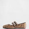 Balerini Leopard cu bretele duble Balerini Leopard cu bretele duble
