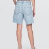 Bermudă largi din denim din anii ’90 cu talie medie de 8 inchi