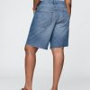Bermudă largi din denim din anii ’90 cu talie medie de 8 inchi