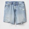 Bermudă largi din denim din anii ’90 cu talie medie de 8 inchi