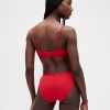 Bikini cu logo din bumbac elastic organic Bikini cu logo din bumbac elastic organic