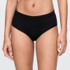 Bikini cu talie mare din bumbac elastic organic Bikini cu talie mare din bumbac elastic organic