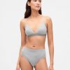 Bikini cu talie mare din bumbac elastic organic Bikini cu talie mare din bumbac elastic organic