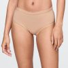 Bikini cu talie mare din bumbac elastic organic Bikini cu talie mare din bumbac elastic organic