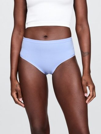 Bikini cu talie mare din bumbac elastic organic