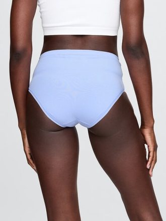 Bikini cu talie mare din bumbac elastic organic