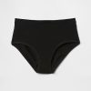 Bikini cu talie mare din bumbac elastic organic Bikini cu talie mare din bumbac elastic organic