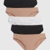 Bikini din bumbac elastic organic (pachet de 5)