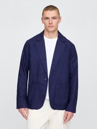 Blazer relaxat din in-bumbac