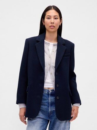 Blazer supradimensionat din amestec de lână