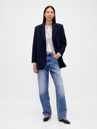 Blazer supradimensionat din amestec de lână