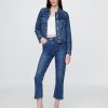 Blugi Capri cu talie mare Blugi Capri cu talie mare