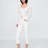 Blugi Capri cu talie mare Blugi Capri cu talie mare