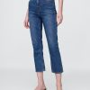 Blugi Capri cu talie mare Blugi Capri cu talie mare