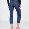 Blugi Capri cu talie mare Blugi Capri cu talie mare