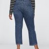 Blugi Capri cu talie mare Blugi Capri cu talie mare
