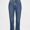 Blugi Capri cu talie mare Blugi Capri cu talie mare