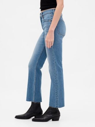 Blugi crop drepti, subțiri din anii ’90