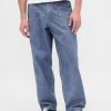 Blugi cu pantaloni largi din Chambray grei Blugi cu pantaloni largi din Chambray grei
