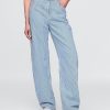 Blugi cu talie mare UltraSoft Denim Stripe Barrel