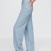 Blugi cu talie mare UltraSoft Denim Stripe Barrel