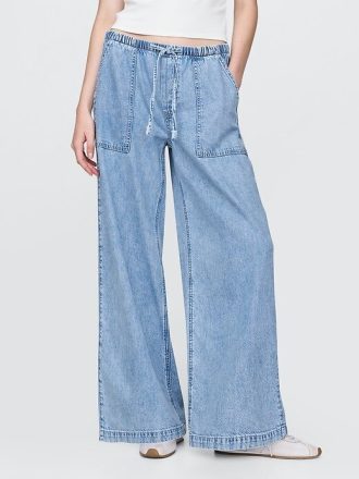 Blugi cu talie medie UltraSoft Easy Baggy