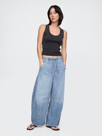Blugi cu talie medie UltraSoft Easy Horseshoe Blugi cu talie medie UltraSoft Easy Horseshoe