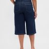 Blugi culotte cu talie mare Blugi culotte cu talie mare