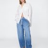 Blugi Easy Barrel cu talie mare Blugi Easy Barrel cu talie mare