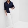 Blugi Kick Fit cu talie mare Blugi Kick Fit cu talie mare
