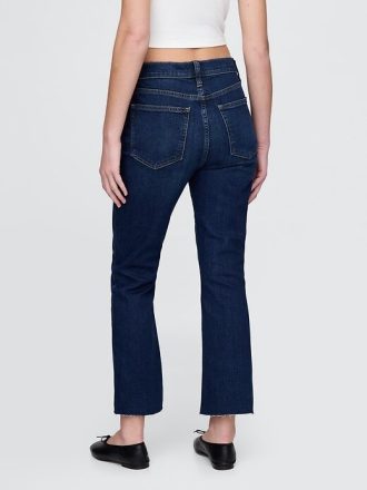 Blugi Kick Flare cu talie mare
