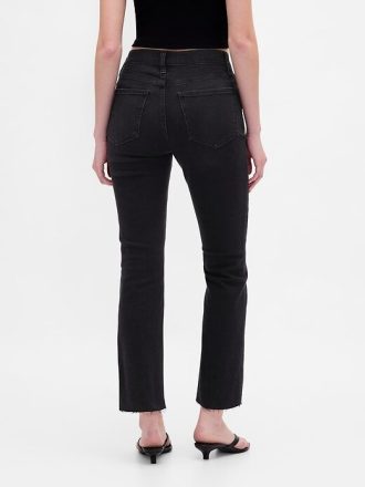 Blugi Kick Flare cu talie mare