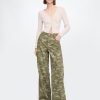 Blugi largi Camo cu talie medie Blugi largi Camo cu talie medie