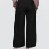 Blugi largi UltraSoft Crop cu talie medie Blugi largi UltraSoft Crop cu talie medie