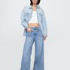 Blugi largi UltraSoft cu talie medie Blugi largi UltraSoft cu talie medie